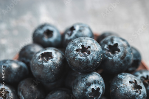 Fresh blueberries, close up view