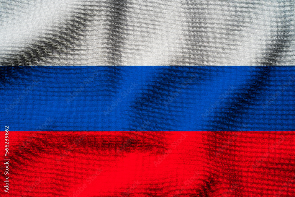 Close up of waving of Russia silk flag for Independence Day concept. Close up of waving of Russia silk flag for Independence Day concept.