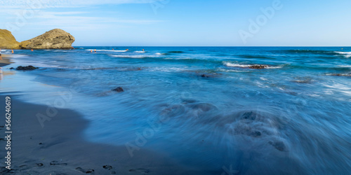 Beach of Mónsul, Cabo de Gata-Níjar Natural Park, UNESCO Biosphere Reserve, Hot Desert Climate Region, Almería, Andalucía, Spain, Europe
