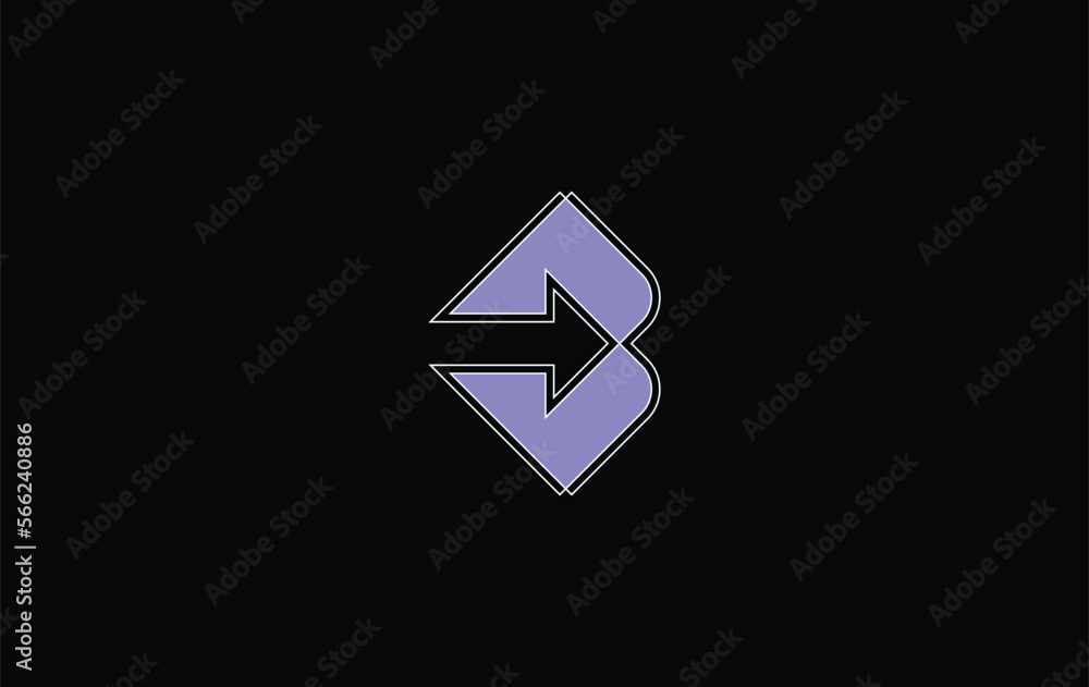 Letter B Arrow Logo Letter B Arrow Logo