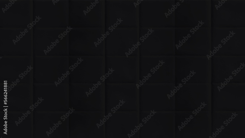 Crumpled paper texture realistic vector illustration. Black blank sheet ...