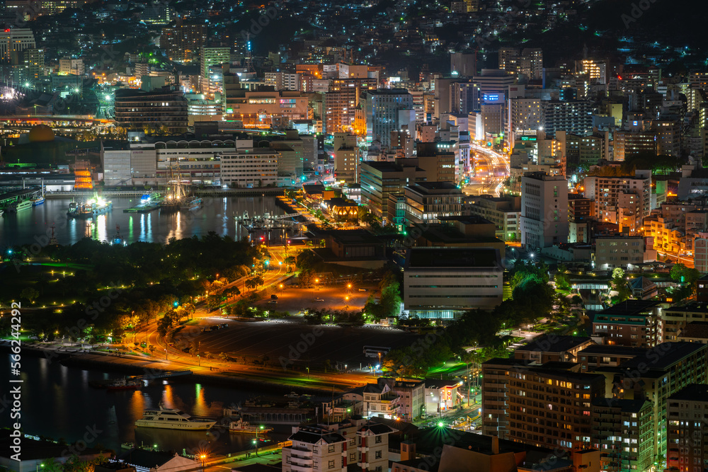 長崎の夜景の写真。