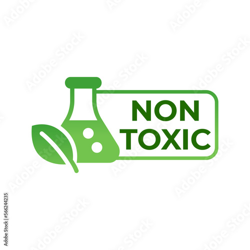 non toxin icon logo vector template