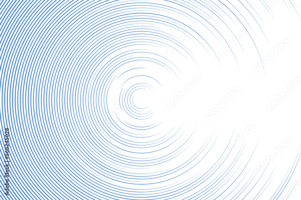 Blue minimal circular abstract dynamic lines isolated on white background. Futuristic technology banner concept. Vector illustration Blue minimal circular abstract dynamic lines isolated on white background. Futuristic technology banner concept. Vector illustration