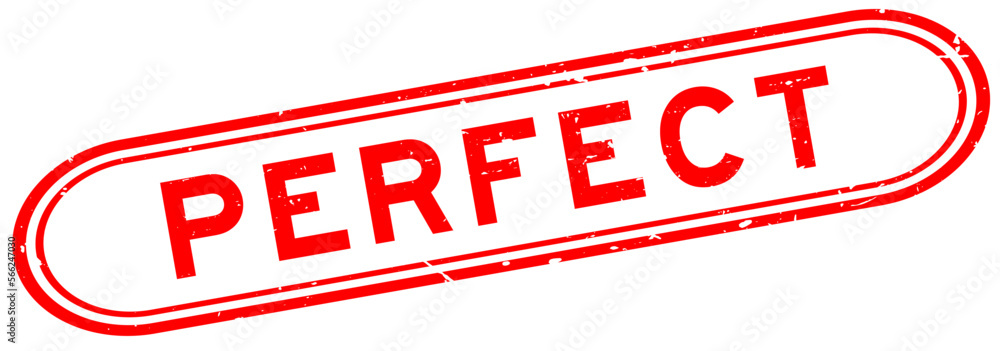 Grunge red perfect word rubber seal stamp on white background Grunge red perfect word rubber seal stamp on white background