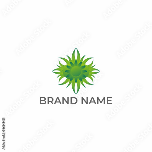 ILLUSTRATION ABSTRACT LEAF NATURE. ECO ELEMENT GRADIENT COLOR LOGO ICON DESIGN VECTOR FOR YOUR BRAND, BUSINESS
