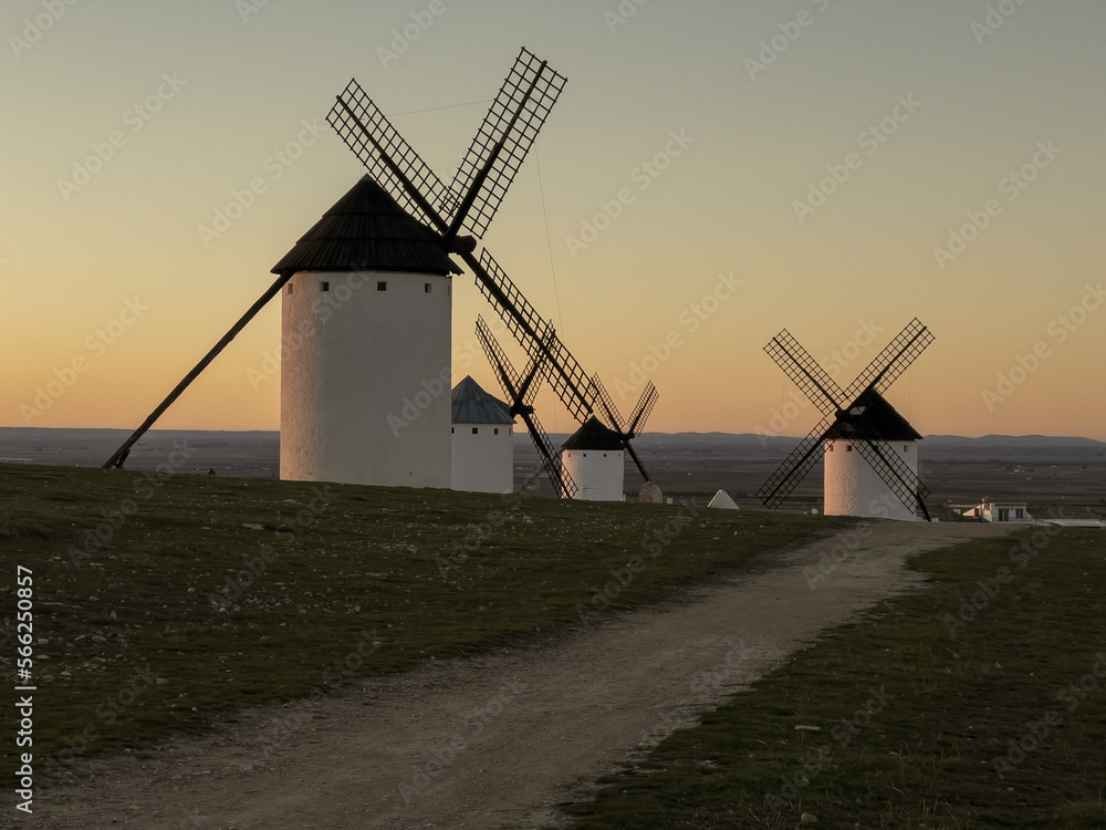windmill at dusk windmill at dusk