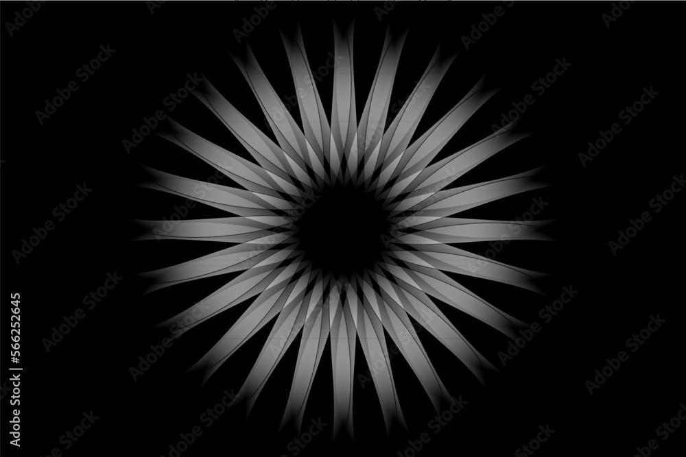 Obraz premium Abstract floral vector background with gradient colors 