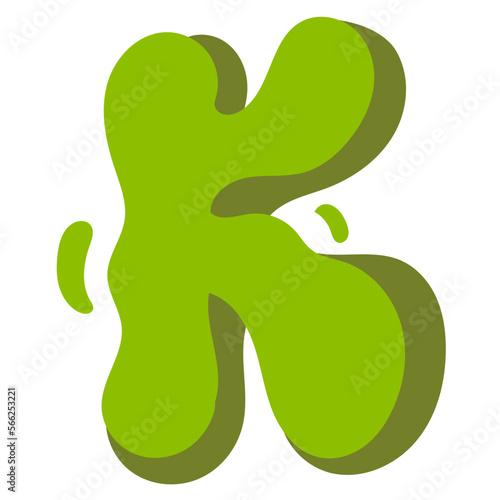 K flat icon