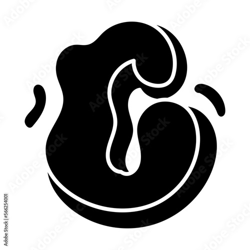 C glyph icon
