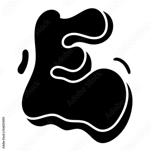 E glyph icon