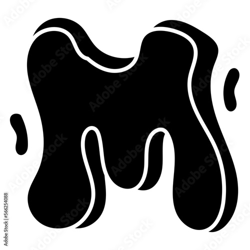 M glyph icon