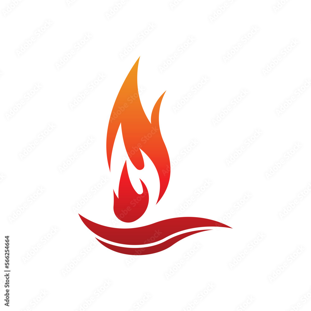Fire logo design illustration and fire symbol Fire logo design illustration and fire symbol