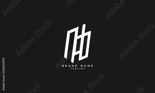 NAB, NOB, Abstract initial monogram letter alphabet logo design