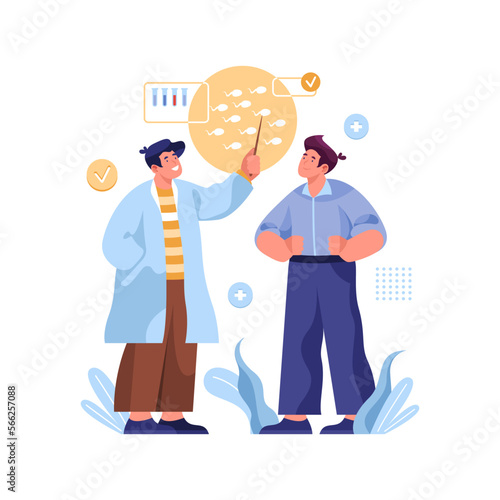 Sperm donation or semen donor vector image