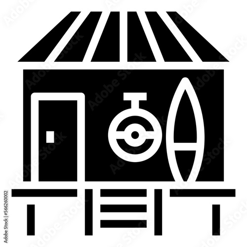 BUNGALOW glyph icon