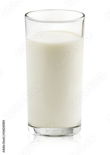 Glass of milk isolated .PNG transparency.