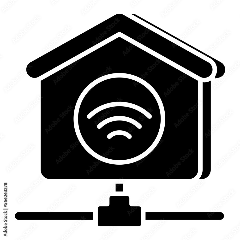 A unique design icon of smart home A unique design icon of smart home