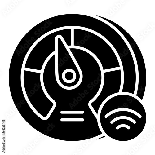 An icon design of internet speed test