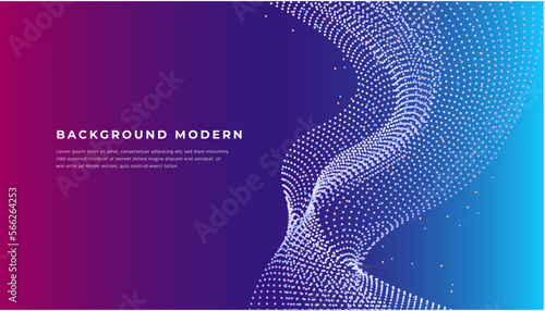 liquid tech abstract background with blue dotted network gradient element