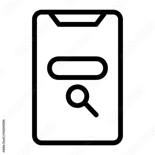browsing line icon