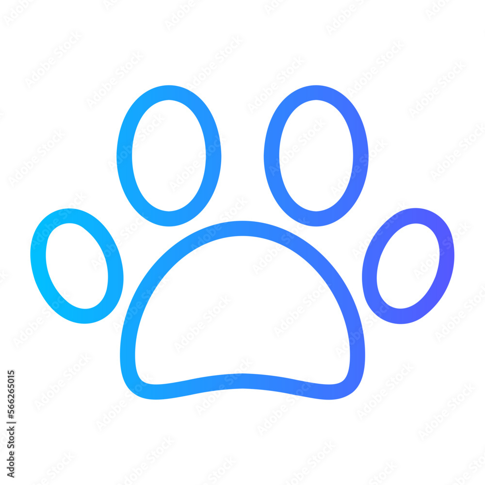 pawprint gradient icon pawprint gradient icon