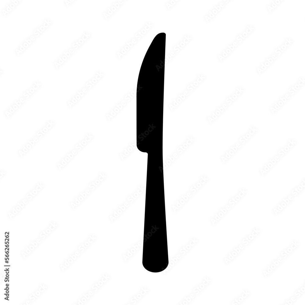 Knife sticker design. Vector illustration isolated on white background Knife sticker design. Vector illustration isolated on white background