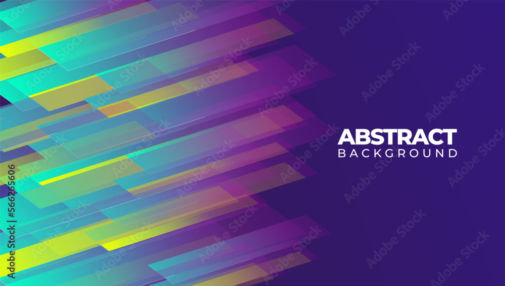 Fototapeta premium Shape square abstract background with random color gradient smooth element