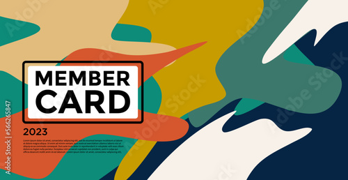 Colorful abstract geometric and fluid banner template for marketing promotion material. Giveaway, cash back, gift card and member card bonus design template.