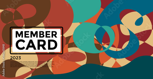 Colorful abstract geometric and fluid banner template for marketing promotion material. Giveaway, cash back, gift card and member card bonus design template.