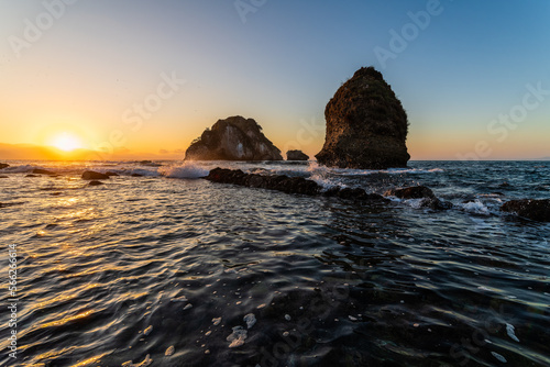 Ocean Sunset Seascape Rocks Nature Landscape Inspirational Vacation Mexico Scenic High Resolution