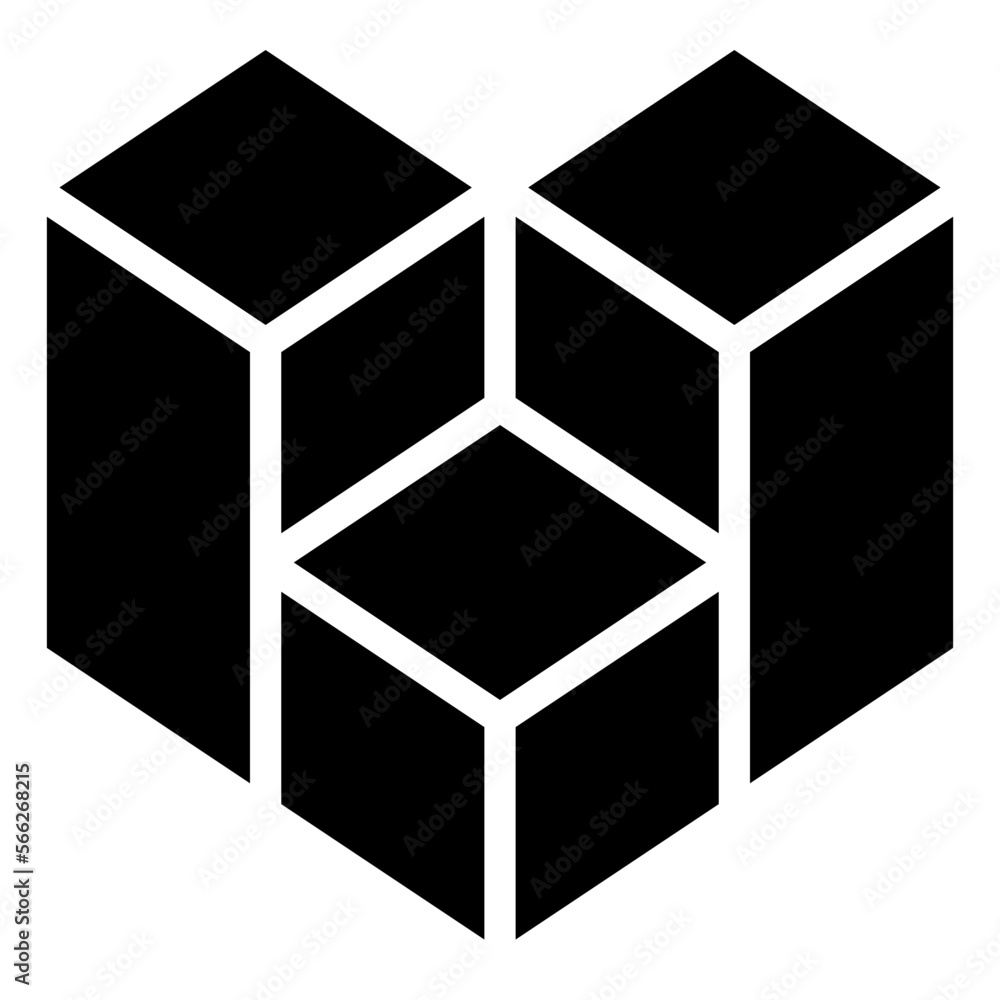 3D MODEING glyph icon 3D MODEING glyph icon