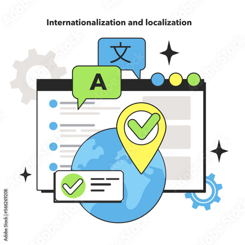 Foto Internationalization and localization testing technique