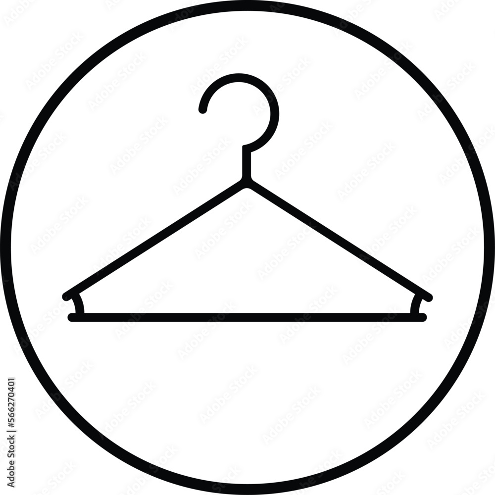 Hanger vector icon in line style design for website design, app, UI, isolated on white background. Editable stroke. EPS 10 vector illustration. Hanger vector icon in line style design for website design, app, UI, isolated on white background. Editable stroke. EPS 10 vector illustration.