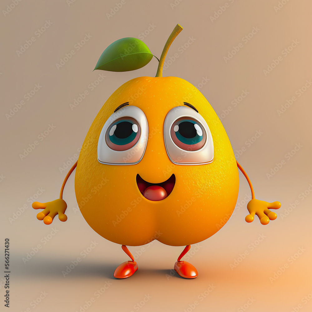 Cute Mango Character