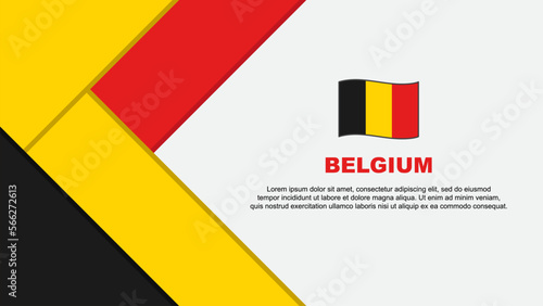 Free Download Belgium Flag Abstract Background Design Template. Belgium Independence Day Banner Cartoon Vector Illustration. Belgium Illustration - GFXLoad
