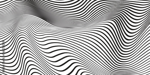 black and white abstract wavy background © jackreznor