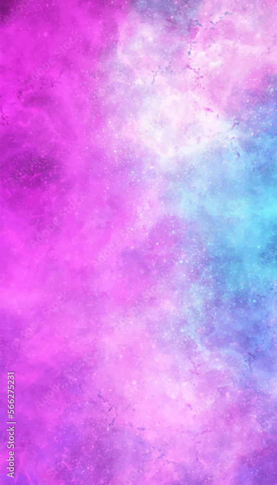 space background with pink and blue spots