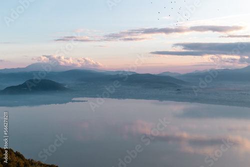 Wallpaper Mural sunset over the lake Torontodigital.ca