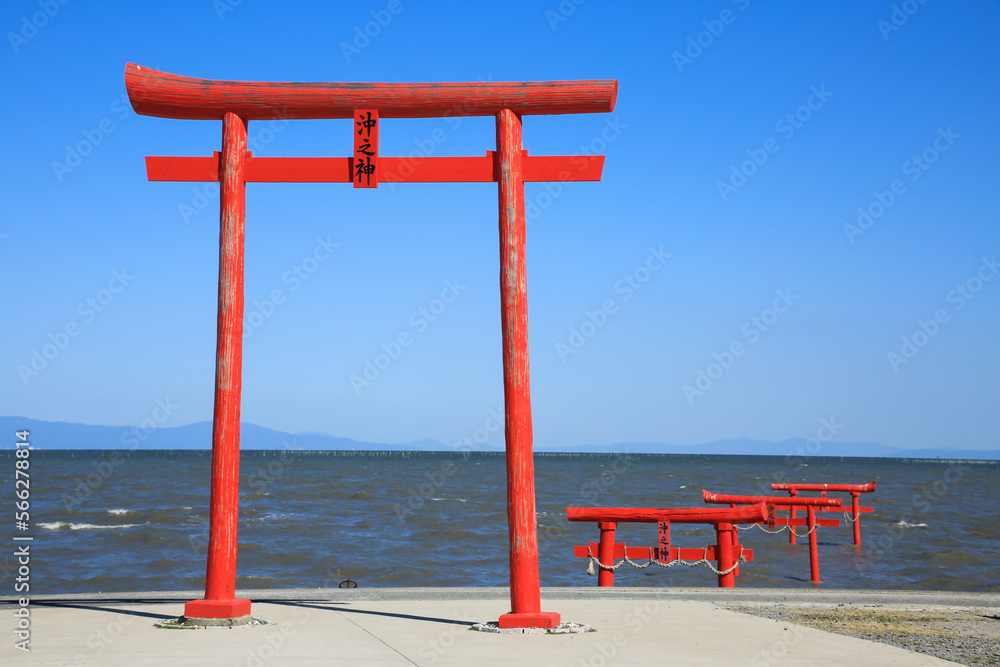 佐賀県太良町　大魚神社の海中鳥居