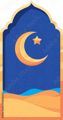 arab window night
