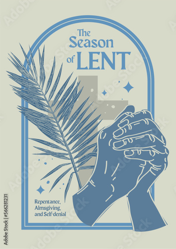 Lent Season, Holy Week and Good Friday Concepts