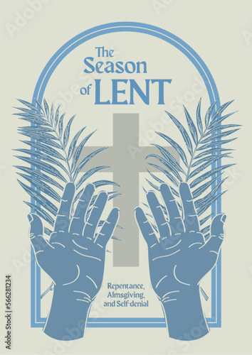 Lent Season, Holy Week and Good Friday Concepts