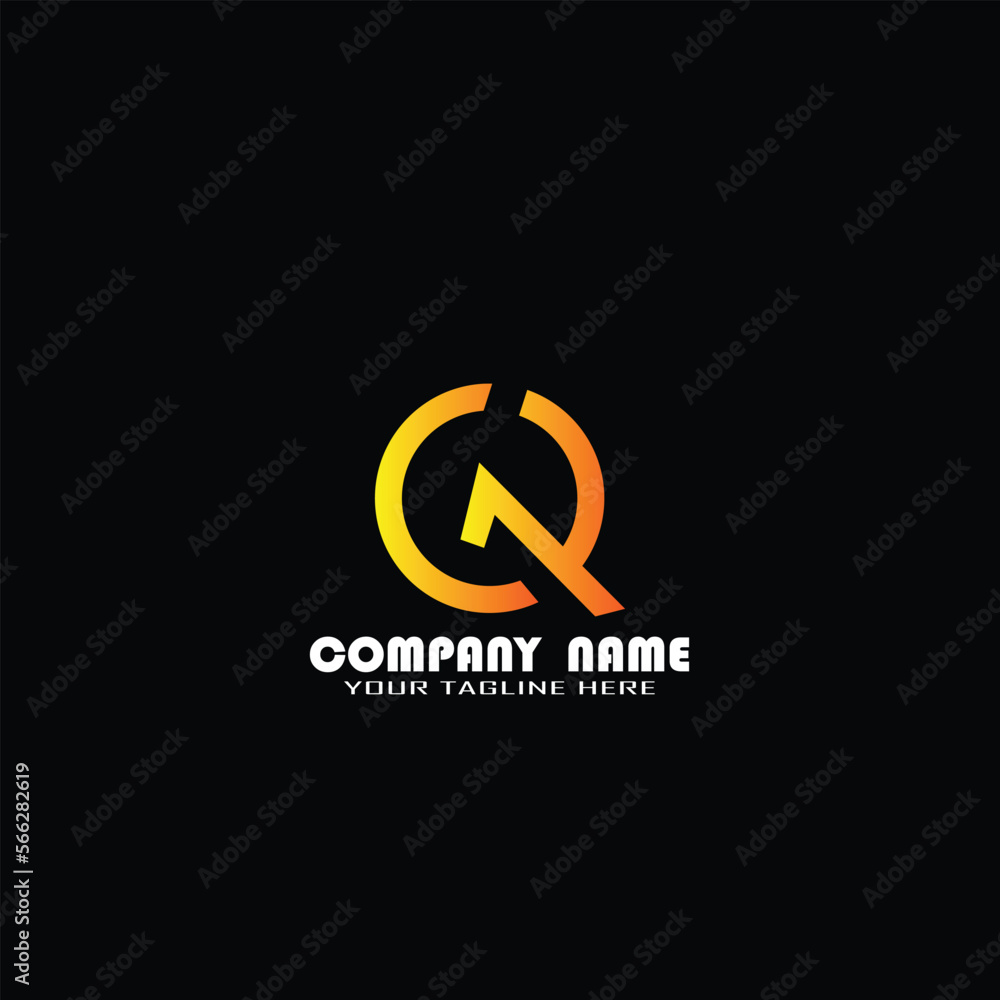 the logo design of the letters Q, C, and R combined into one on a black background is perfect for your brand and company logo the logo design of the letters Q, C, and R combined into one on a black background is perfect for your brand and company logo