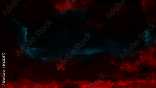 abstract background Abstract color clouds  gradient background, film grain texture, blurredred gray red free forms on black, copy space
