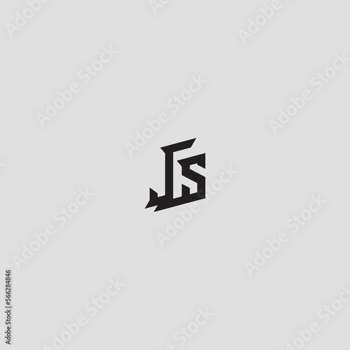 JS simple initial esport concept logo design ideas for inspirations