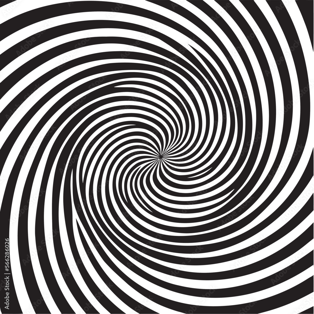 Black and white swirl spiral circle Black and white swirl spiral circle