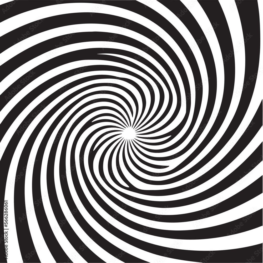 Black and white swirl spiral circle Black and white swirl spiral circle