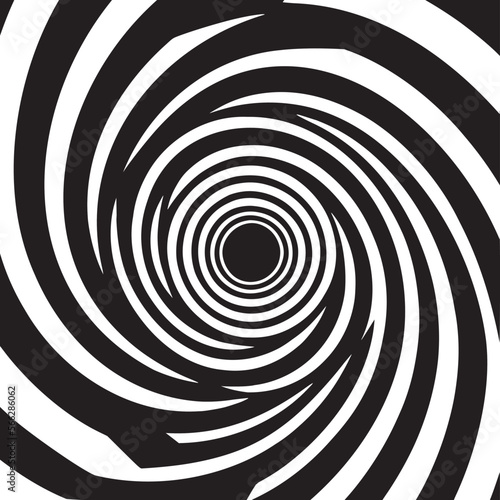 Black and white swirl spiral circle © Johlan Higs