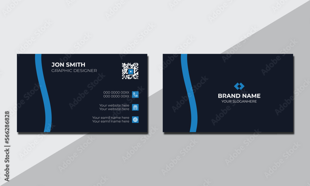 Minimal unique business card design, Professional business card design template. Minimal unique business card design, Professional business card design template.